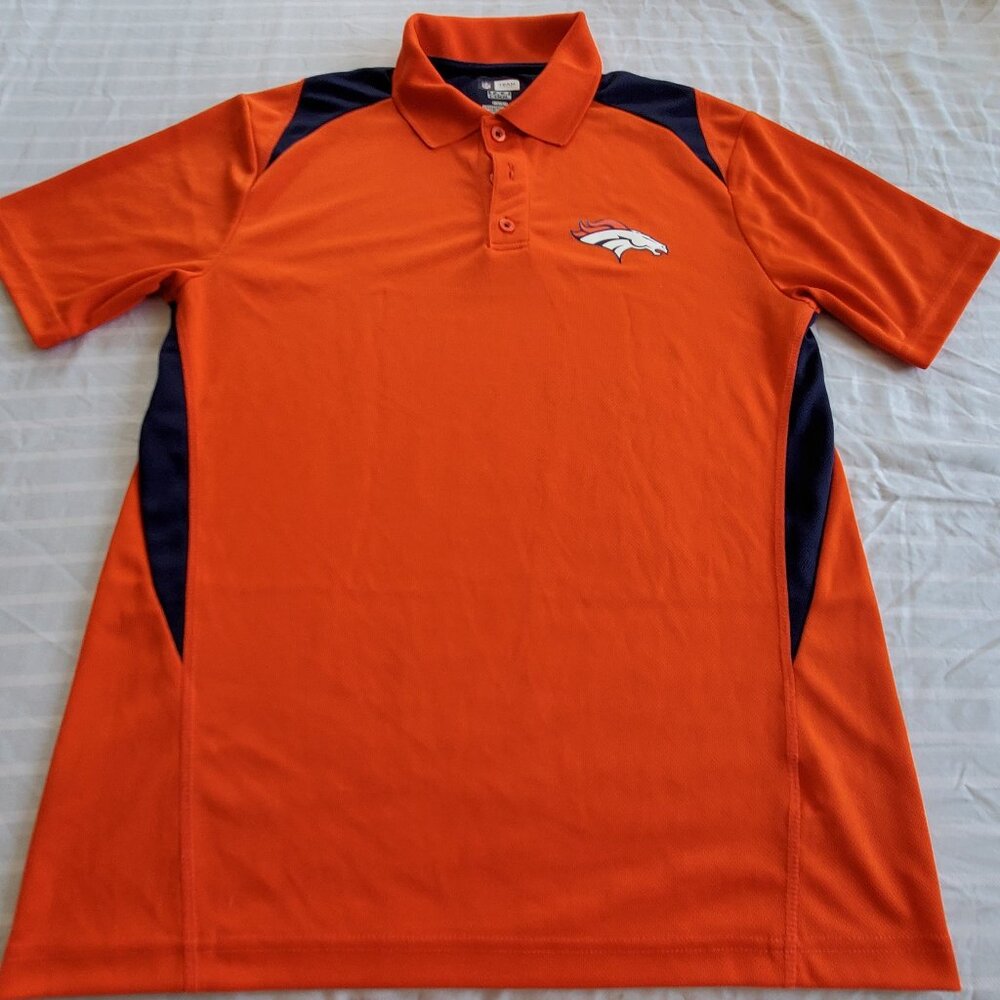 NEW TEAM NFL Denver Broncos Polo Shirt‎ Size M Coach Classic Classy